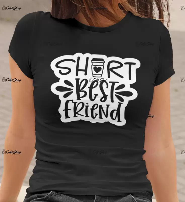Short best friend , tricou cu mesaj.